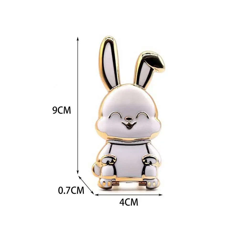 Mobile Phone Bracket Stickness Cartoon Solid Color Adorable Bunny Finger Ring Lazy Bracket Mobile Phone Stand Hands-free