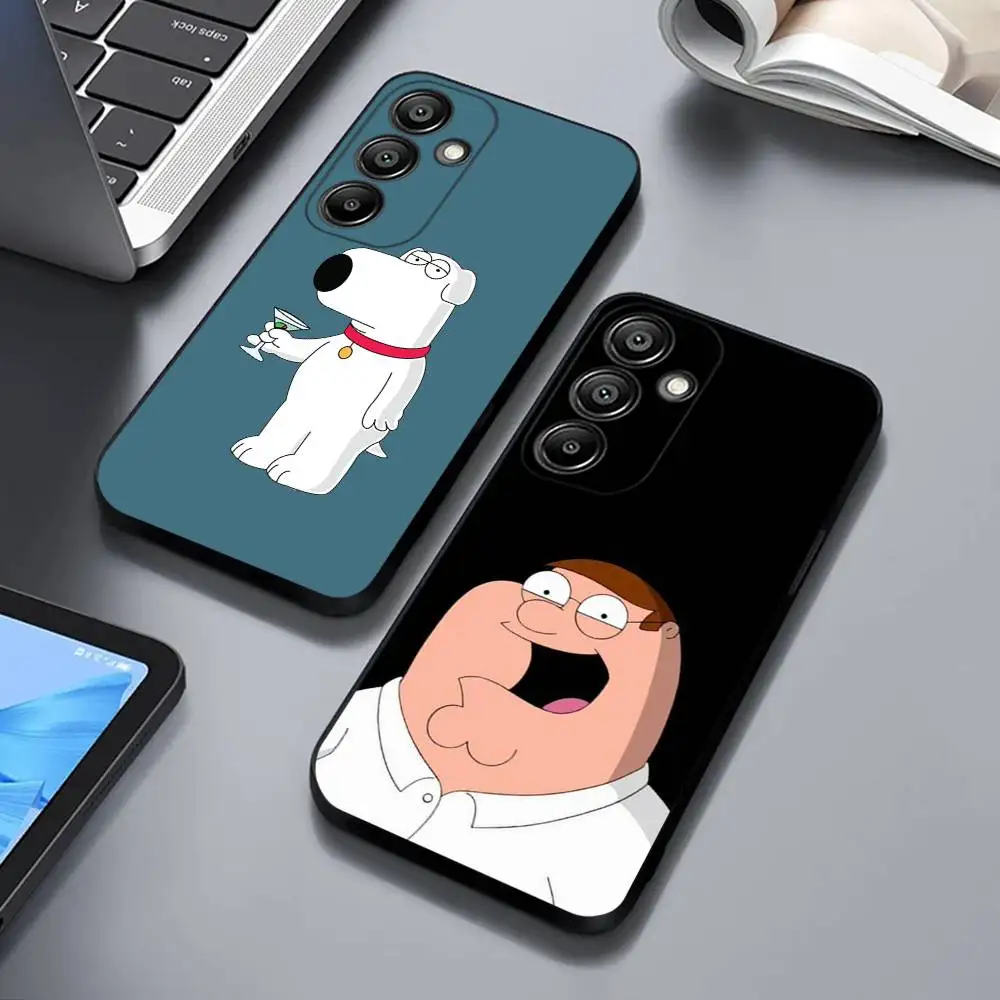 

P-PeterS Family G-GuyS Phone Case For Samsung GalaxyA13,21s,22,31,32,52,53,71,72,73,Soft Black Cover