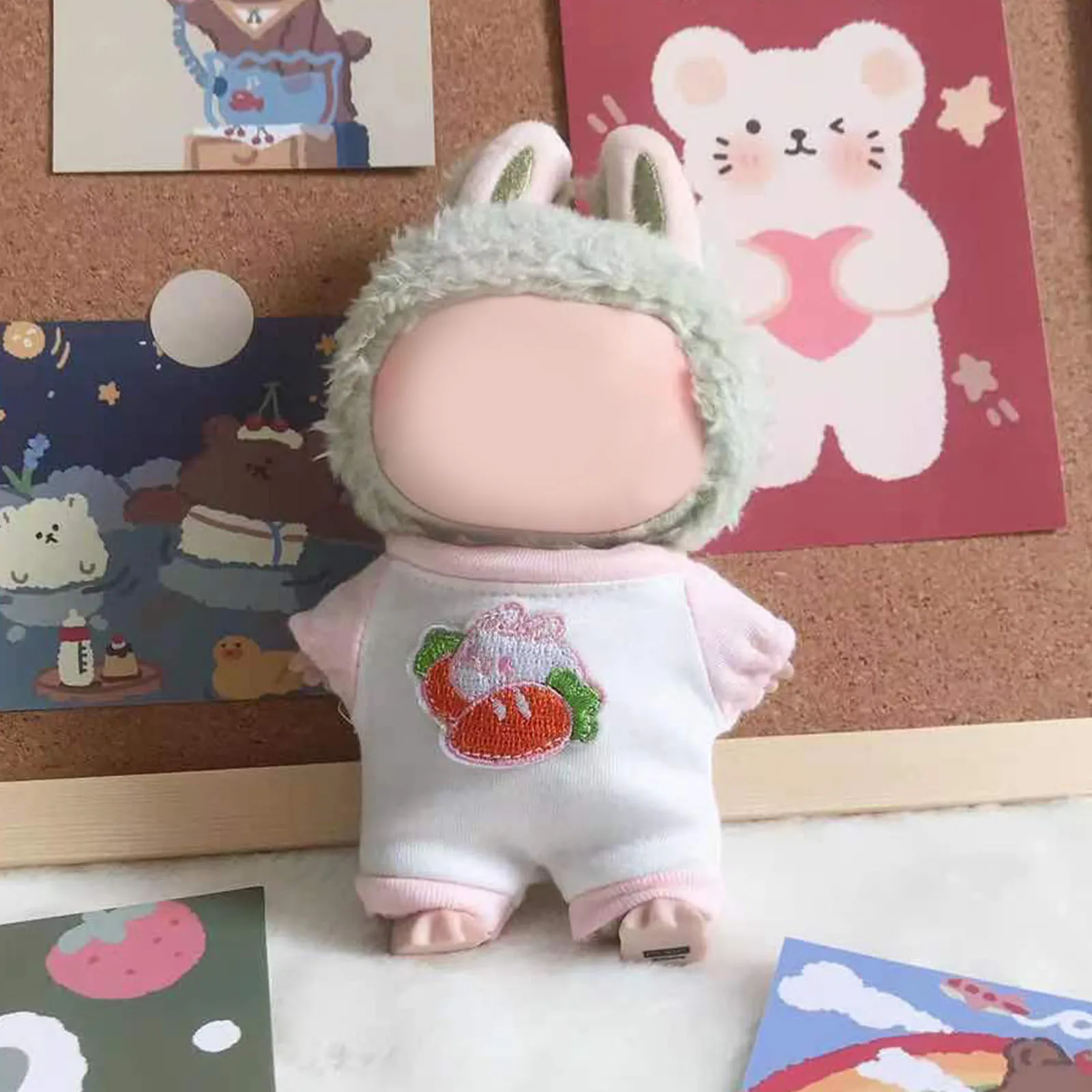 

17cm Cute Set Labubu Doll Clothes Outfit Accessories Doll Clothing Kid Toy Girl Gift