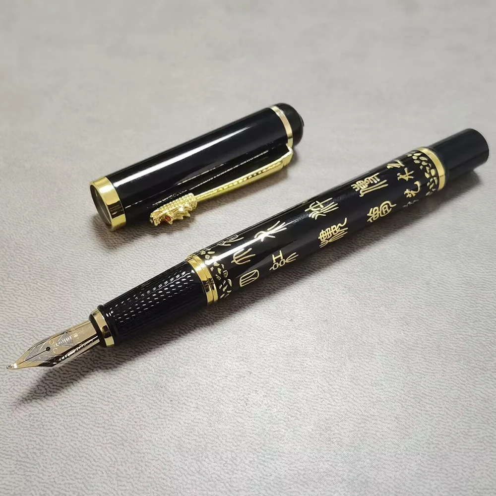 Fine Fountain Pen 1 Pen Plus Two Nibs Chinese Classical Style Calligraphy Write Signature Gift Pen Student Stationery Office