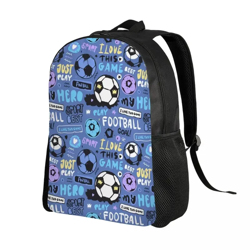 Mochila De Fútbol para ordenador portátil para hombre y mujer, bolsa de libros informal para estudiantes universitarios y escolares