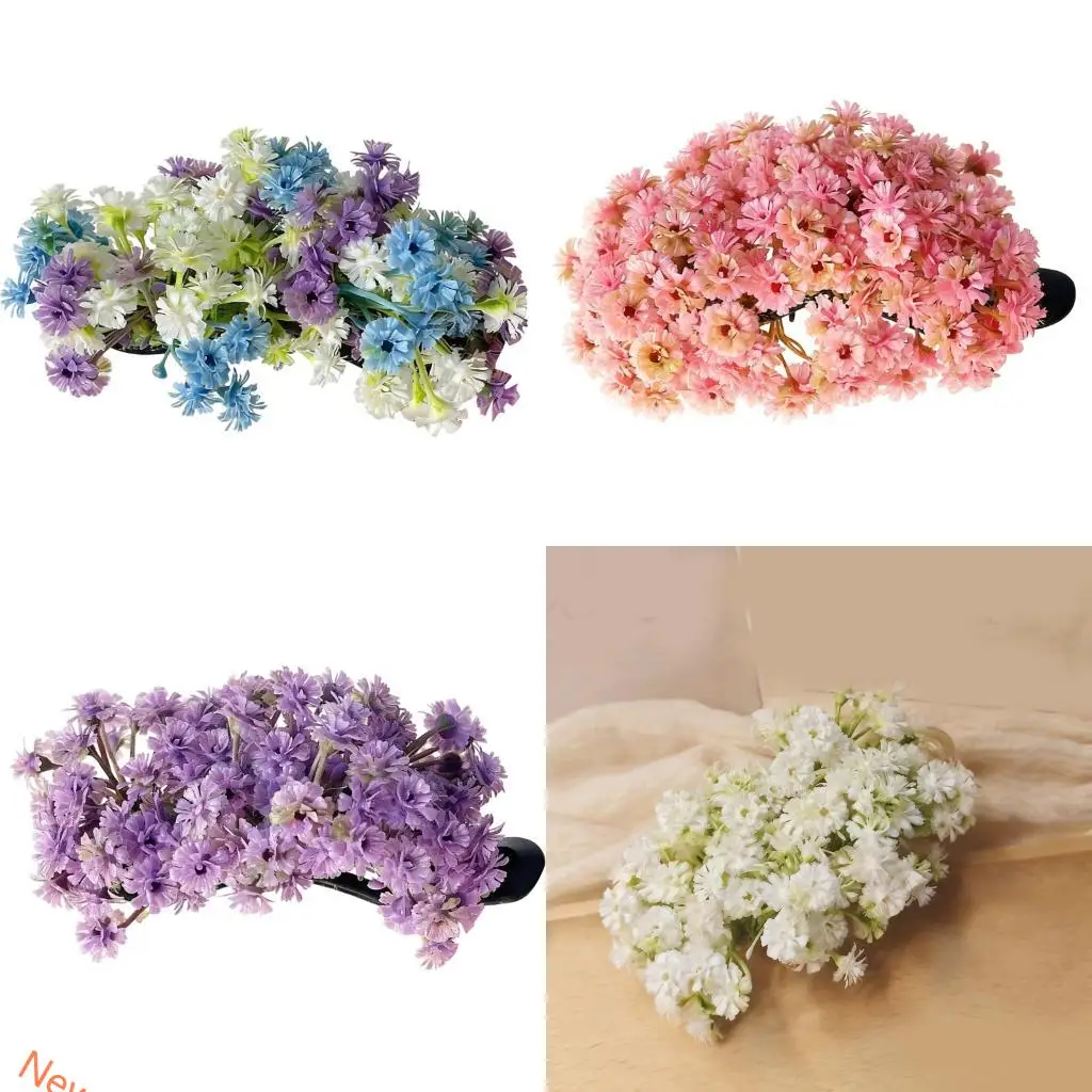 

Secure Hair Clip For Kids And Active Women Floral Hair Accessories Gentle On Hair Portable Everyday Hairpin Props LXAD