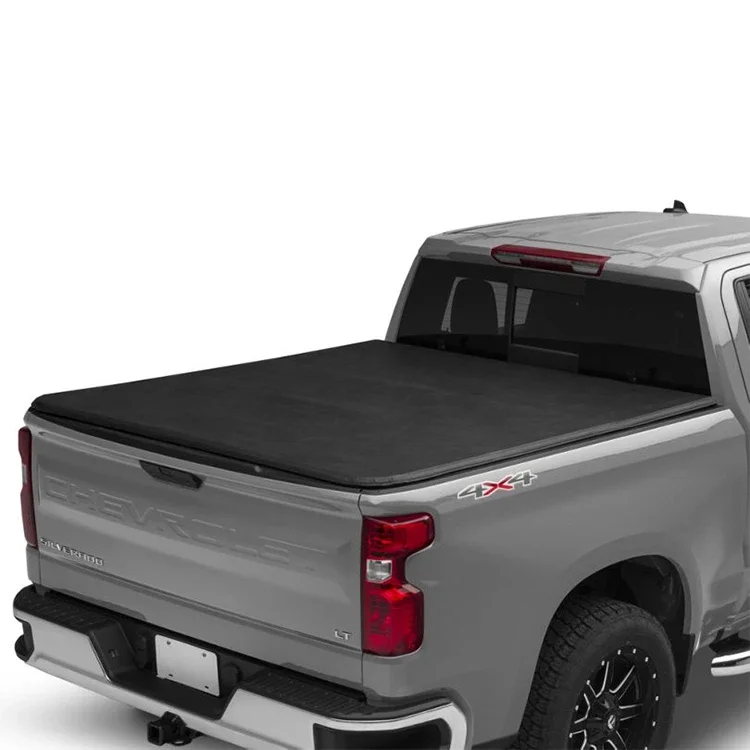 

4x4 pickup Accessories Roller Lid Soft Tri Fold Cover Tonneau Cover for Isuzu Dmax