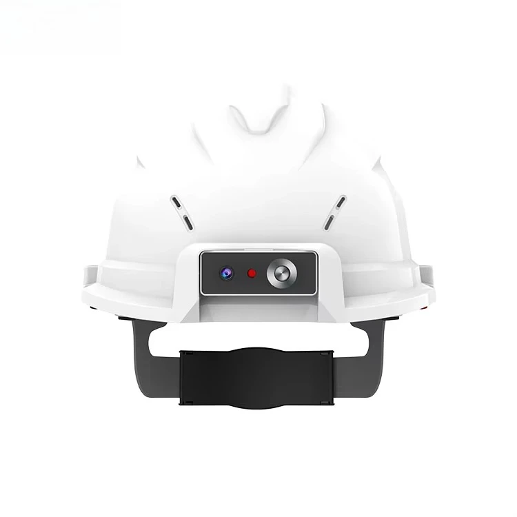 IP66 Explosion Proof EX Ib Smart Hard Hat AI Voice 4G LTE Industrial IoT Smart Safety Helmet