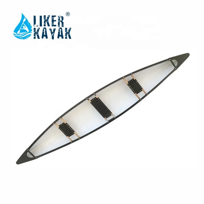 Rotomolding Canoe Boat 3 or 4 Person Polyethylene Kayak Canoe with Paddles