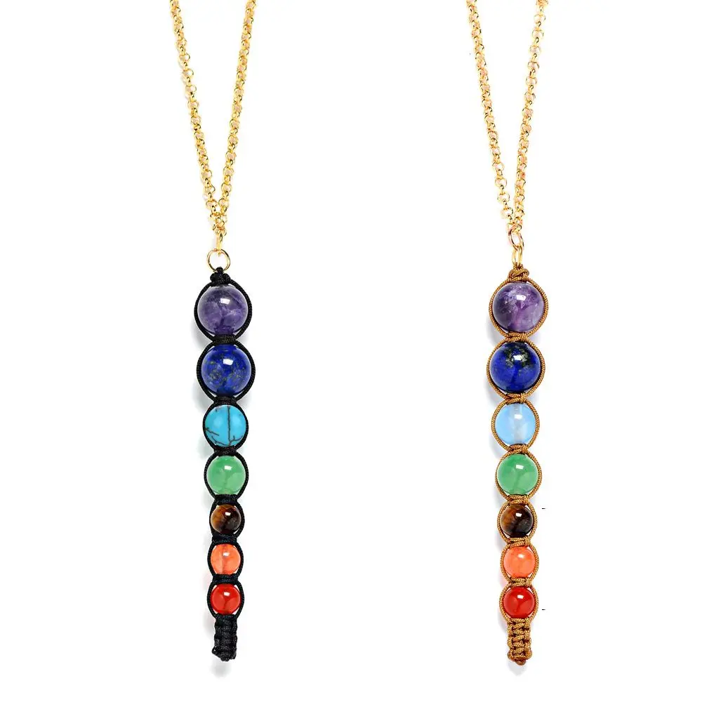 Choker Fashion Yoga Charm Natural Women Bead Beadnecklace Pendant Necklace Pendant Necklace image 2
