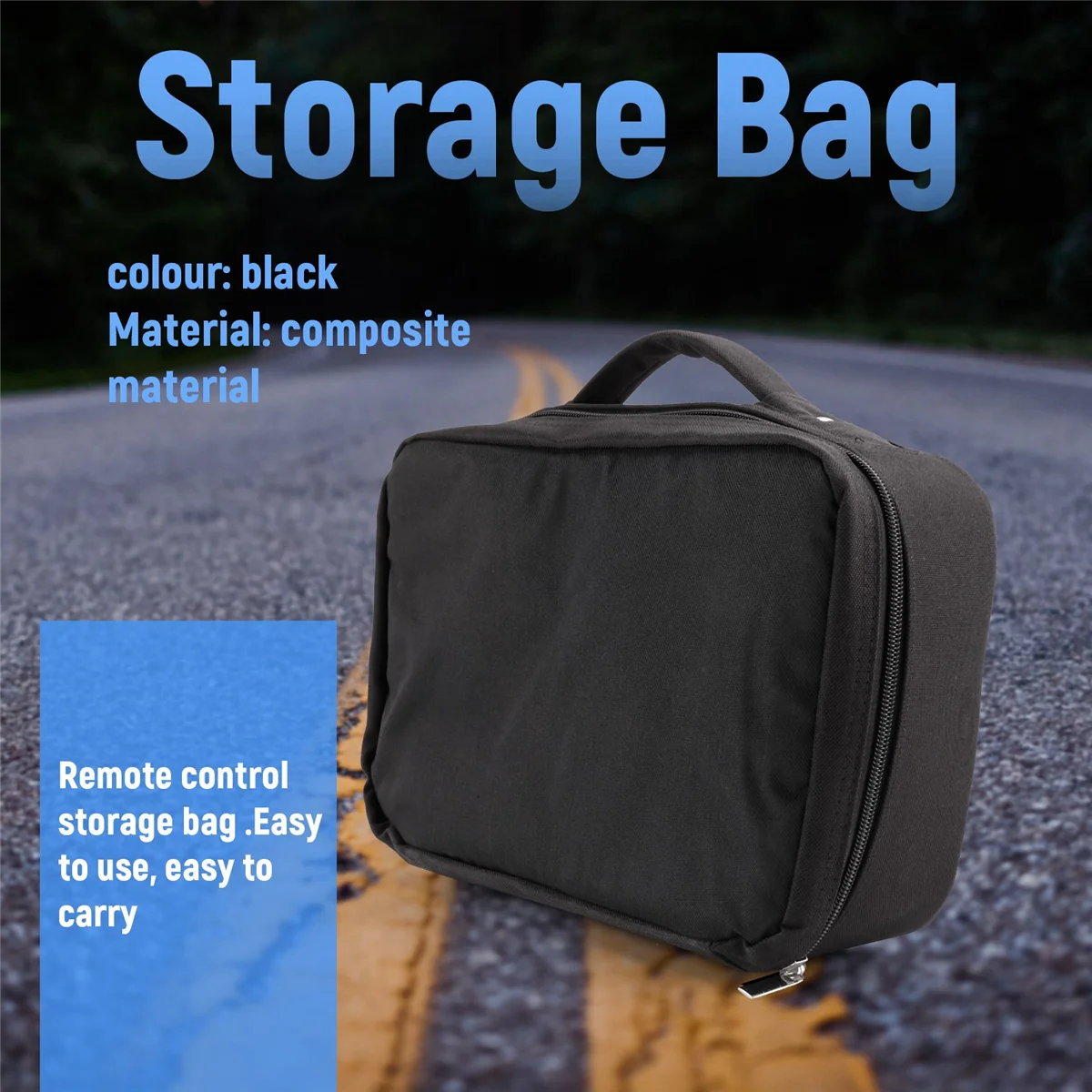 Universal Remote Control Storage Bag Transmitter Handbag Case Box for 1/8 1/10 RC Car Boat Tank Crawler TRX4 SCX10