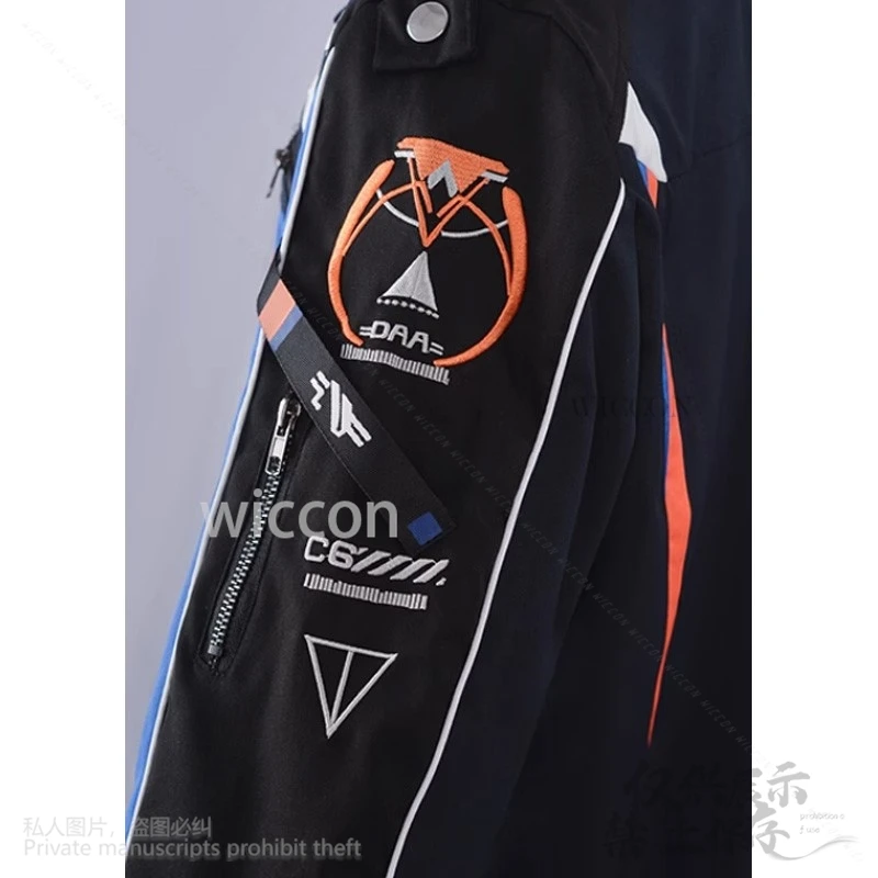 Caleb xia yizhou-男性用にカスタマイズされたコスプレ衣装,愛と空間,アニメゲーム,ジャケット,かつら,ハロウィーン,クリスマス