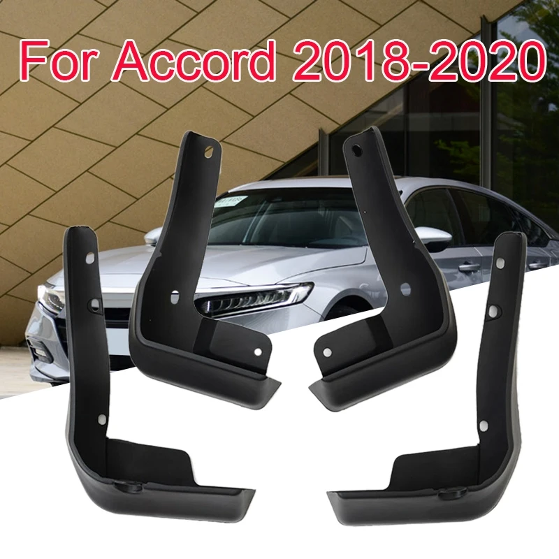 4Pcs Car Mud Flaps Mudguards Splash Guards Fender For 2018 2019 2020 Honda Accord 10Th Generation Sedan