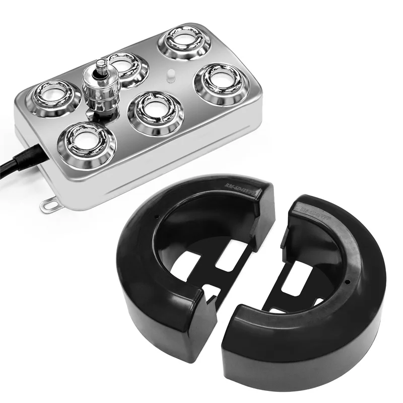 2.4 ميجا هرتز 48 فولت 6 رئيس ضباب صانع مبيد القرص الصناعي بالموجات فوق الصوتية كهرضغطية المرطب لنمو الفطر #2