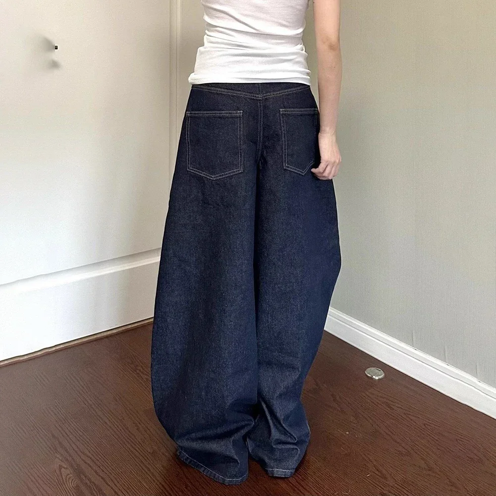 

Casual Women's Jeans High Waist Pants Daily Wear Casual Outings Blue Baggy All Seasons Wear Brand New Condition