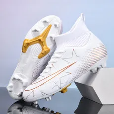 

Men‘s Professional Light Non-Slip Soccer Shoes Soft TF/FG Football Boots Cleats Grass Training Sneakers Outdoor Sport Footwears