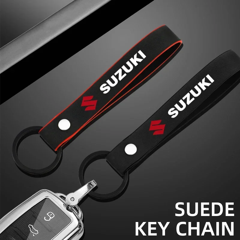 

Motorcycle Keychain suede Keyring Logo Key Chain Key Ring For SUZUKI VSTROM DL250 DL650 V-Strom DL1000 DL 650/ 1000/X