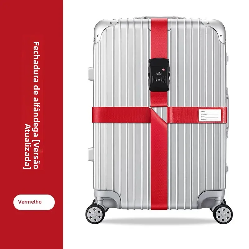 新しいクロスボーダー旅行用荷物ストラップ、機内持ち込みスーツケース用バッグタイダウンベルト、チェックバッグ用セキュリティロックハンドルストラップ