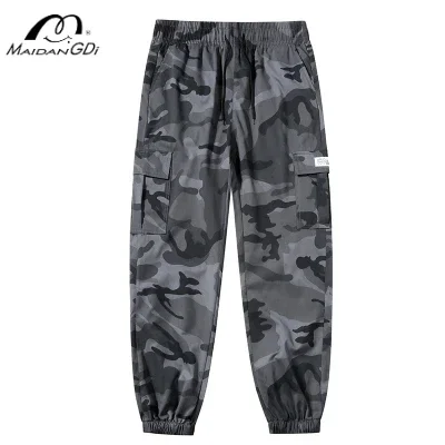 

Camouflage Work Pants Men's Ankle Tied Casual Multi Pocket Pants Drawstring Large Size Daily Traveling Shopping