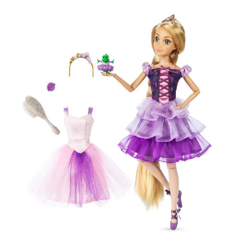 Authentic Disney Rapunzel Princess Mermaid Princess Winter Limited Edition Festival Series Doll Handmade Girl Birthday Gifts