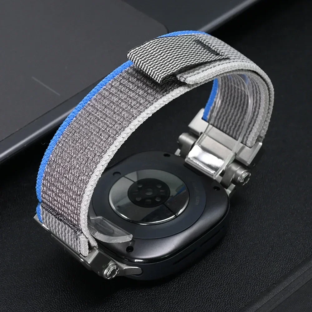 Trail Loop Nylon Band For Samsung Galaxy Watch Ultra 47mm galaxy ultra Sports Watchband Strap Stainless Steel No Gaps Bracelet