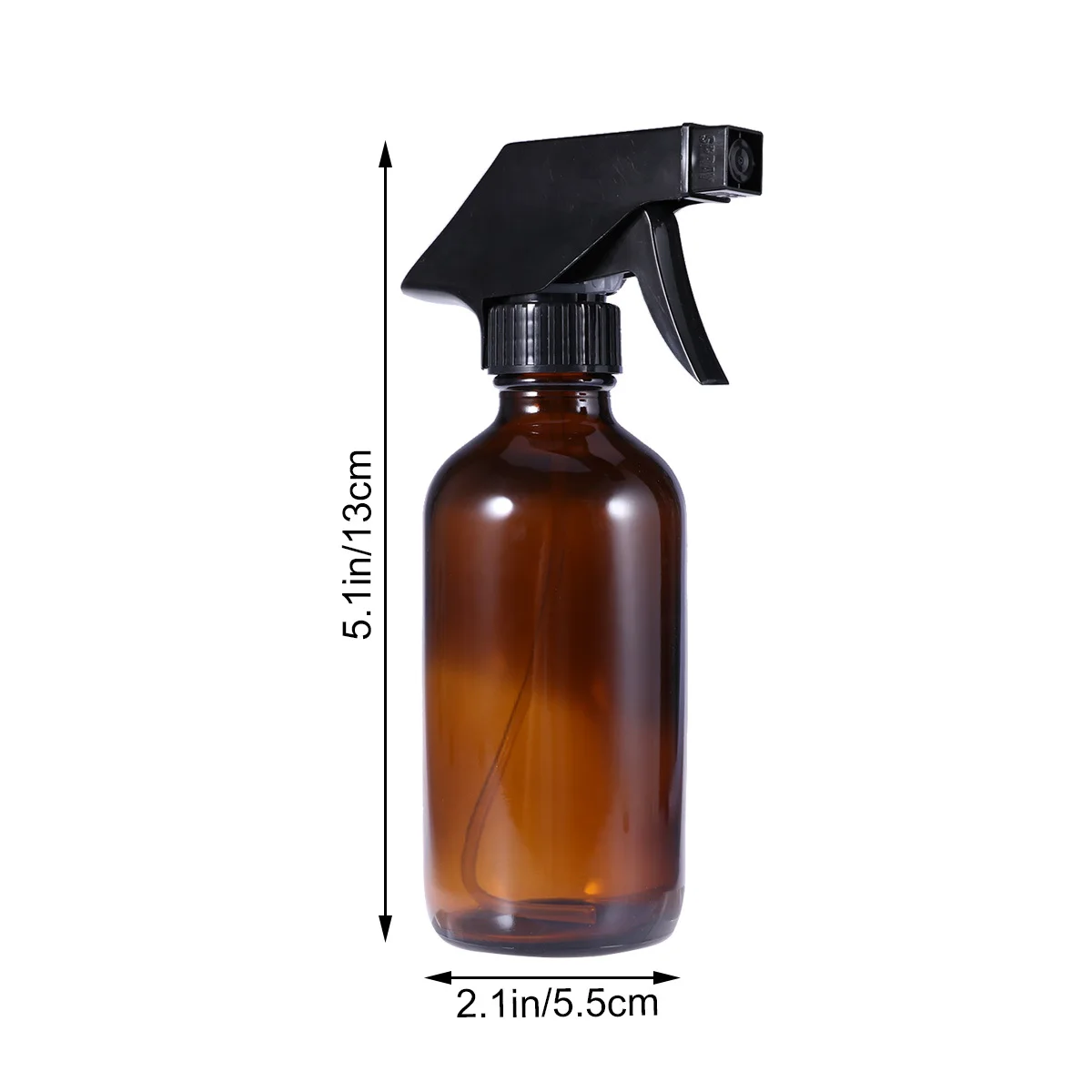 Garrafas vazias de vidro marrom, portáteis, recarregáveis, duráveis para óleos essenciais, aromaterapia, sala de fragrância, pulverizador de gatilho