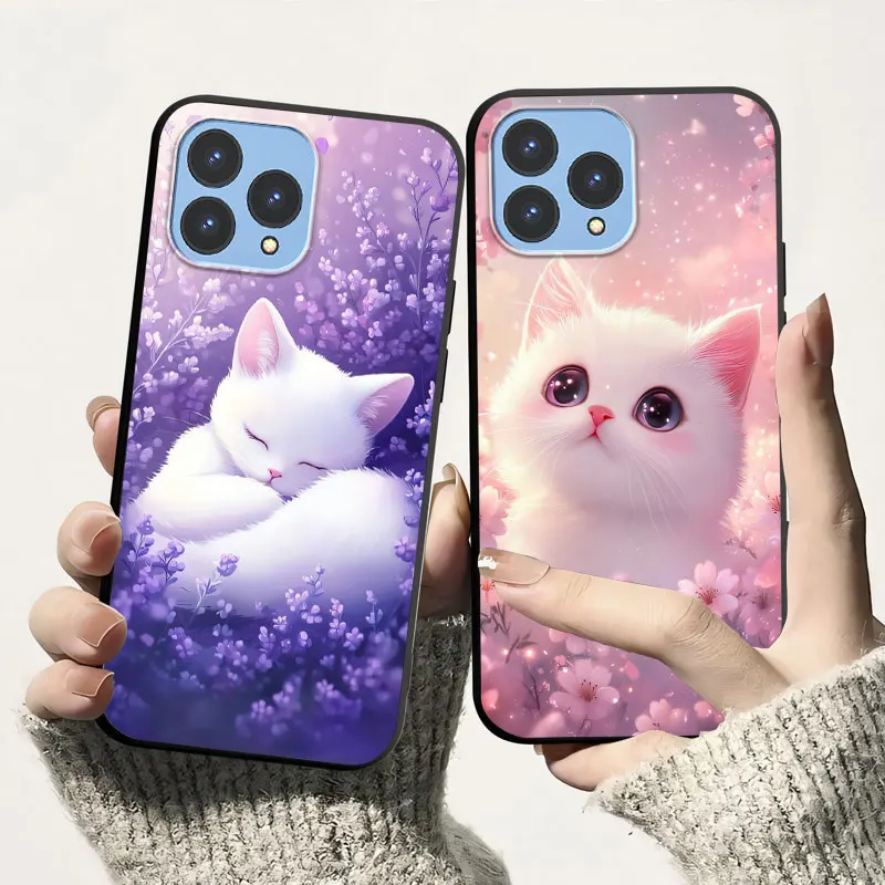 Cooles Design für Cubot P80 Fall Cartoon stoßfest weiche Silikon für Cubot P80 zurück Abdeckung TPU Telefon Fall Schutz Blume Conque