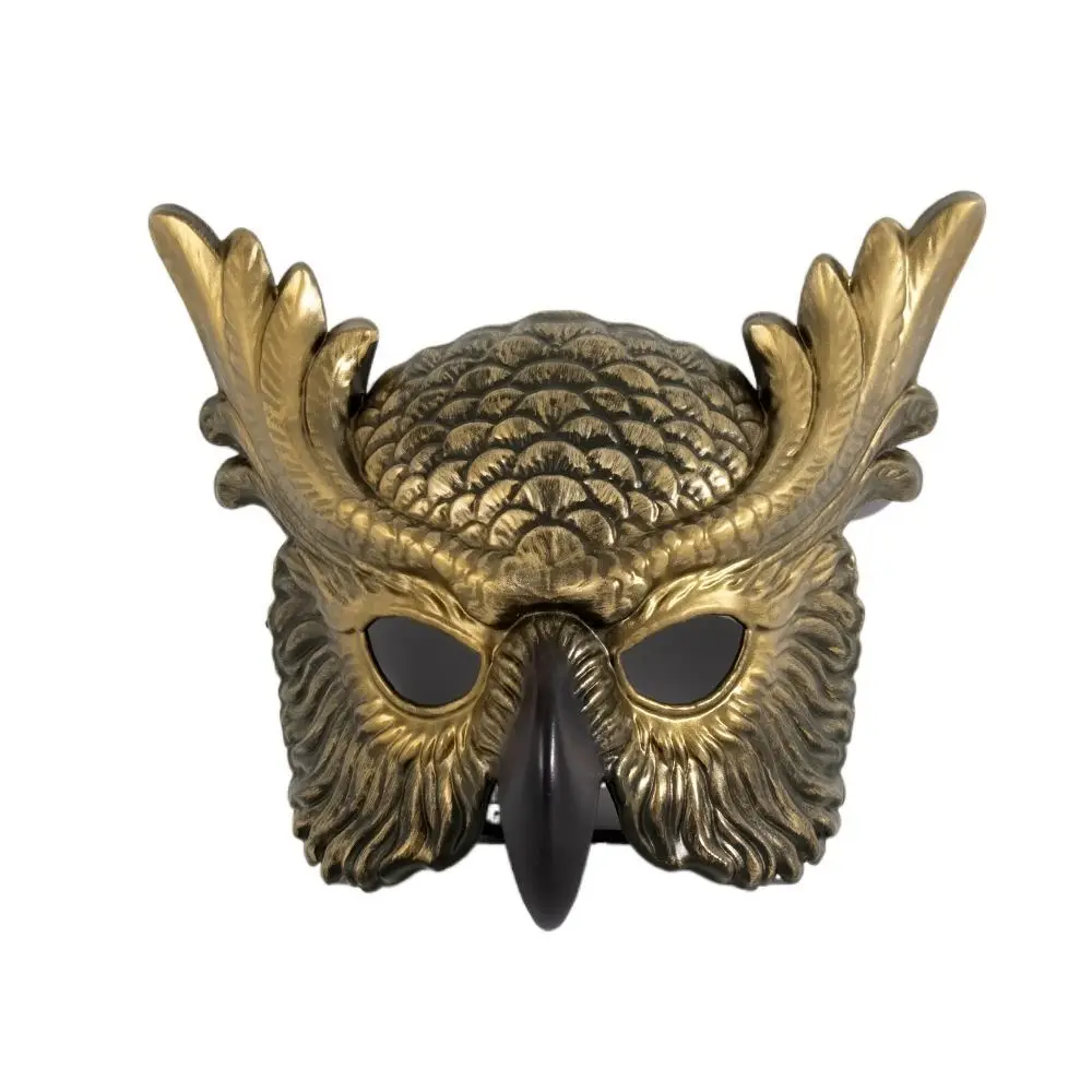 Realistic Design Owl Mask PP Material Bird Mask Animal Head Mask Scary Style Prom Mask Masquerade Mask Costume Party