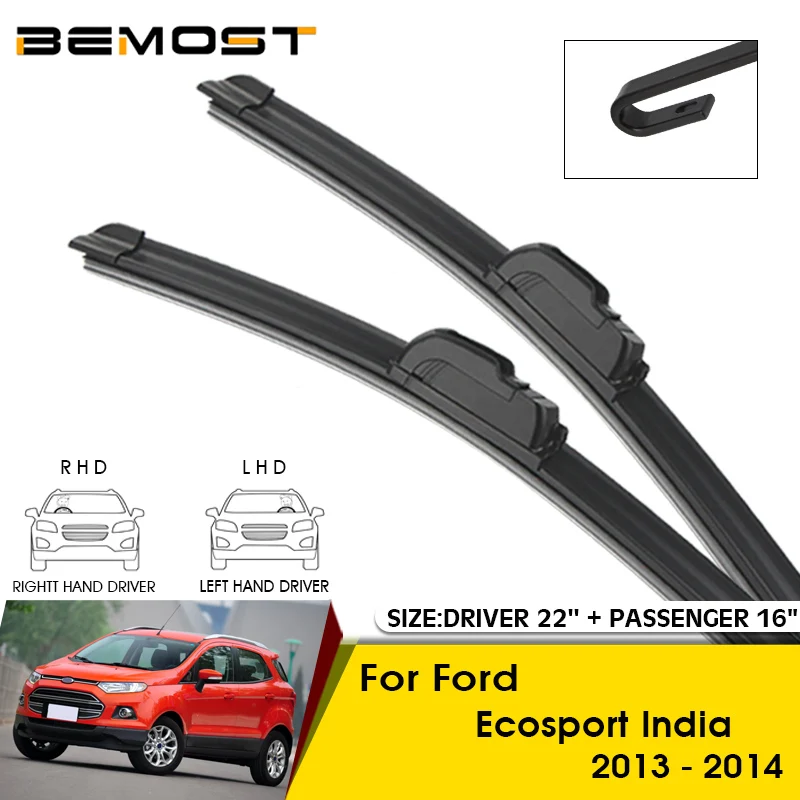 Car Wiper Blades For Ford Ecosport India 2013-2014 Windshield Windscreen Front Window Blades 22