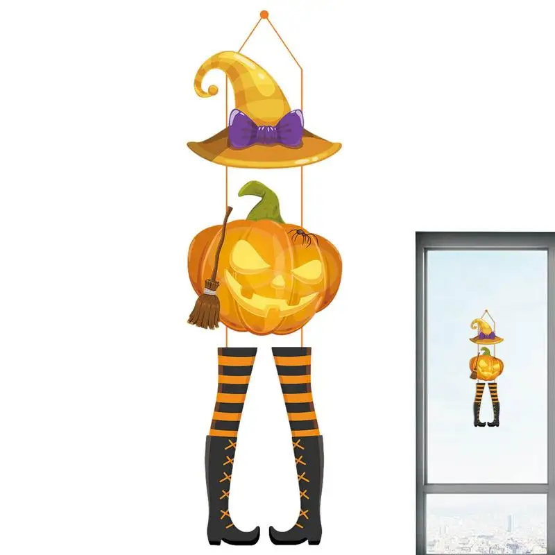 Pumpkin Door Hanger Pumpkin Decor Sign For Front Door Spooky Happy Halloween Wall Plaques Halloween Pumpkin Wall Sign For Yard