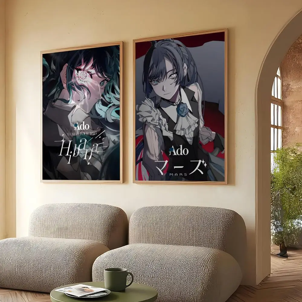 ملصق Anime A-Ado عالي الدقة لتزيين الحائط ذاتي اللصق للمنزل والمكتب وغرفة النوم وخيار أكثر مثاليًا للهدايا
