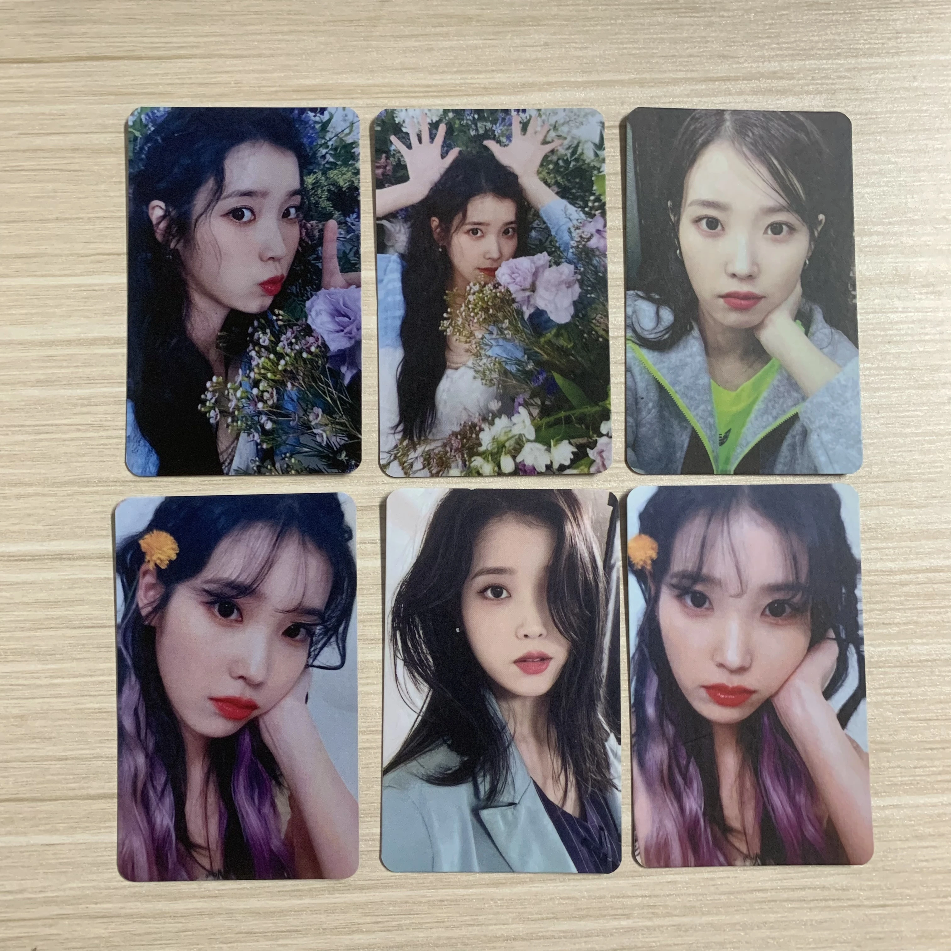 6pcs KPOP IU Singer THE GOLDEN HOUR Concert Special Gift Photocards Double-Sided LOMO Cards LeeJiEun Fans Collections