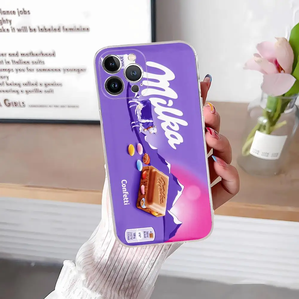 Chocolate Milka Box Phone Case Silicone Soft for iphone 15 14 13 12 11 Pro Mini XS MAX 8 7 6 Plus X XS XR Cover