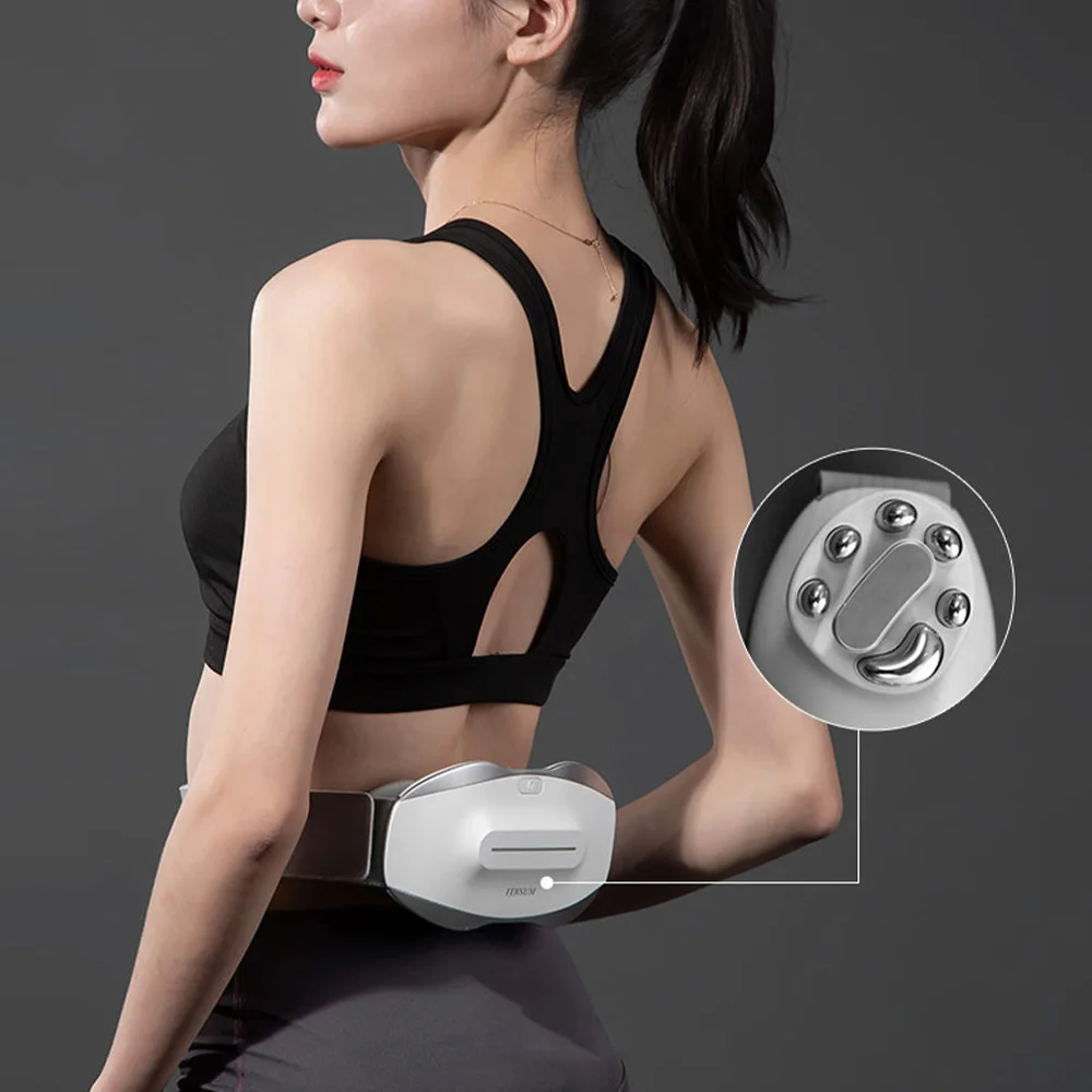 TENS +EMS+infrared Waist Massage Device Pulse physiotherapy Back Massager Relieve Fatigue Muscle Relieves Stimulator Lumbar pain