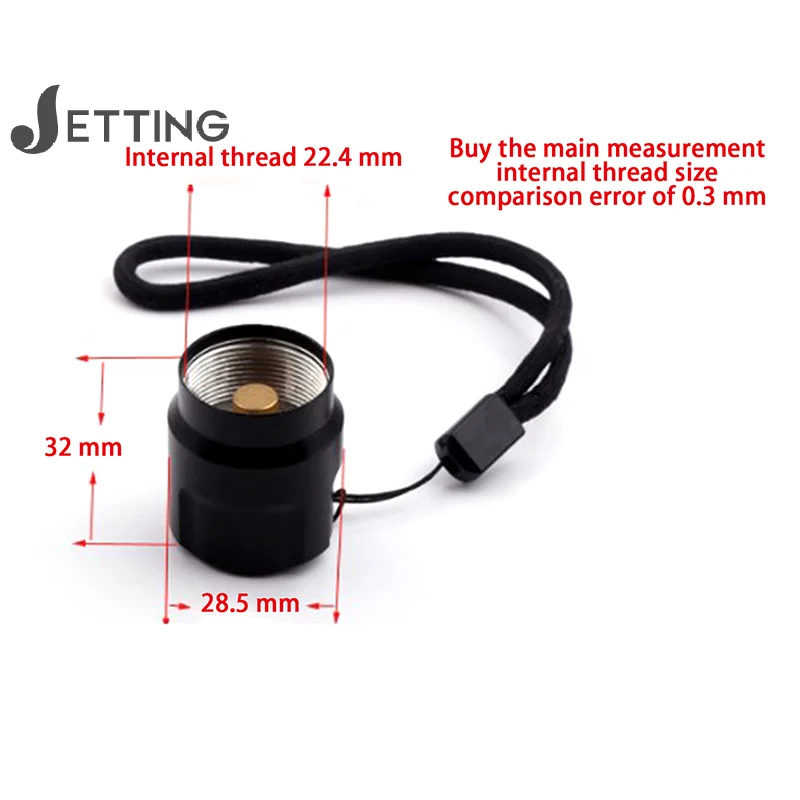 High Quality C8 Q5 Black Flashlight Switch Assembly Tail Accessories Torch Tail Switch Set DIY Accessories