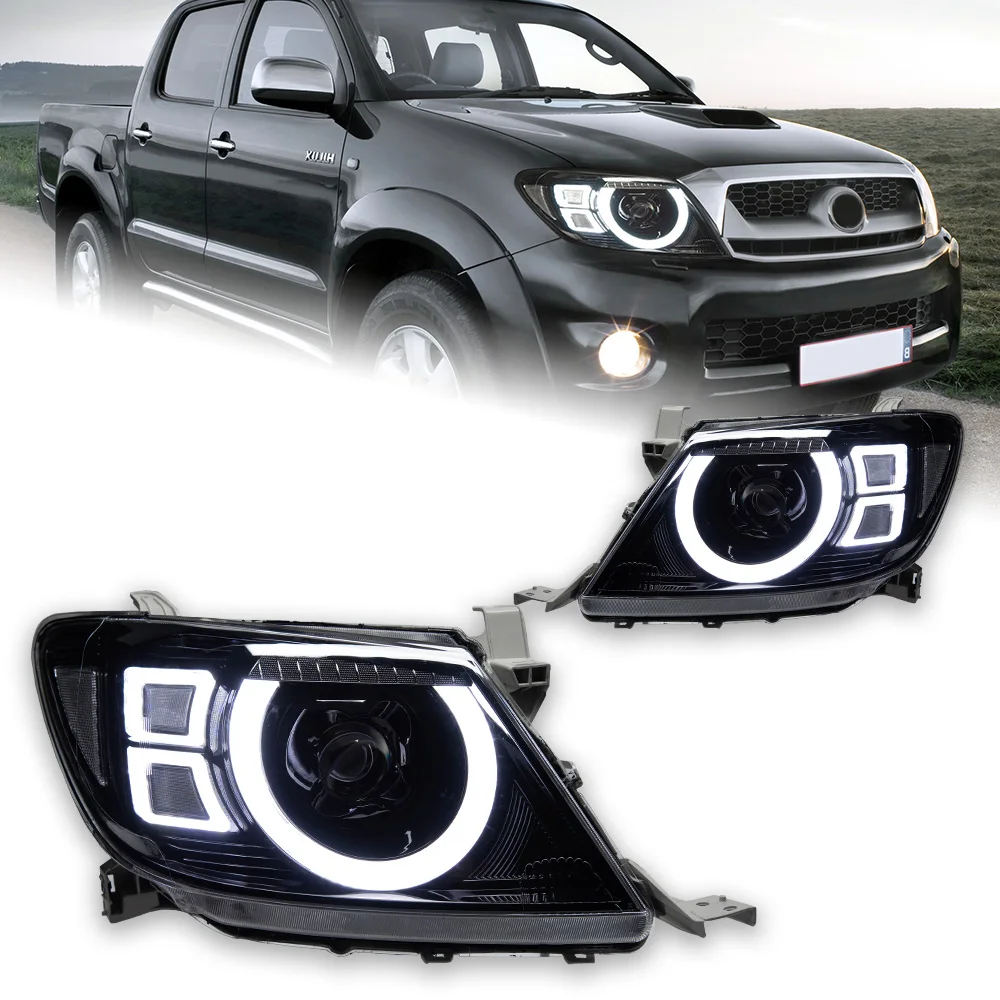 AKD Car Styling Headlight for Toyota Hilux VIGO LED Headlight 2007-2011 Headlights Hilux DRL Turn Signal High B Auto Accessories