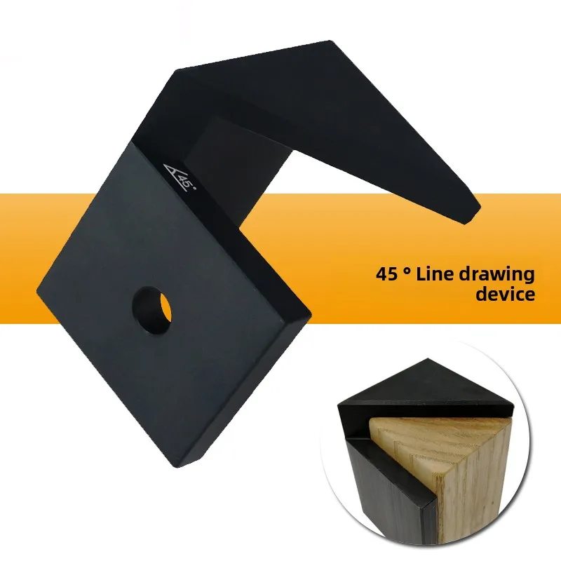 woodworking 45 degree angle scriber circular scribing gauge middle line drawer beech wood scribing tool