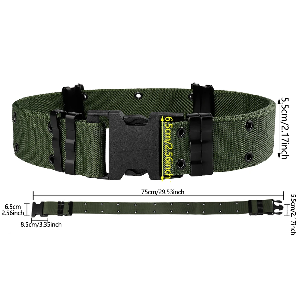 المعدات الخارجية حزام الأمان حزام التكتيكية مول معركة حزام الادسنس القتالية حزام خصر الصيد الملحقات