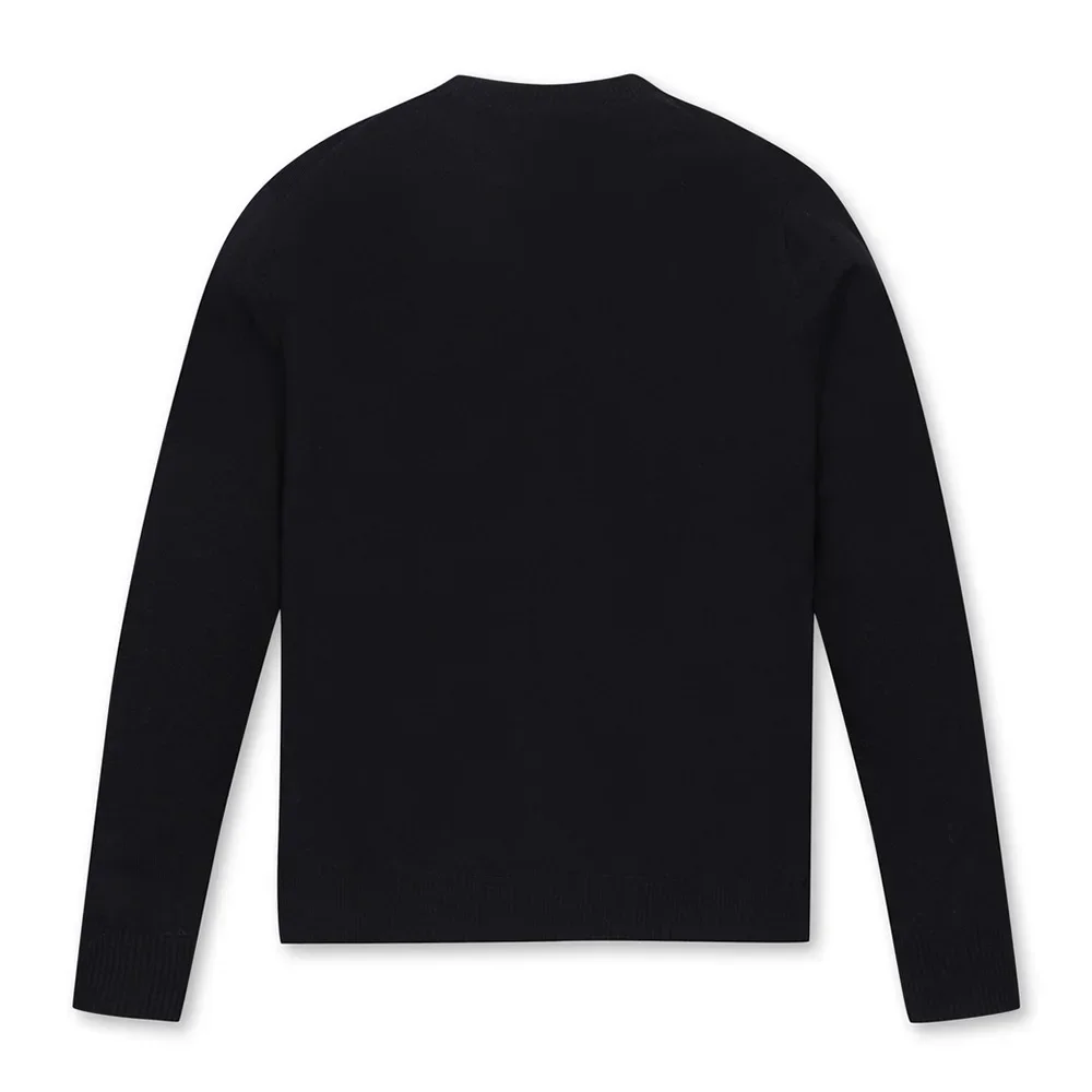 Luxurious and Trendy Full of Charm High-end Men's Knitted Sweater New Style Solid Color Golf Long Sleeves for Warmth