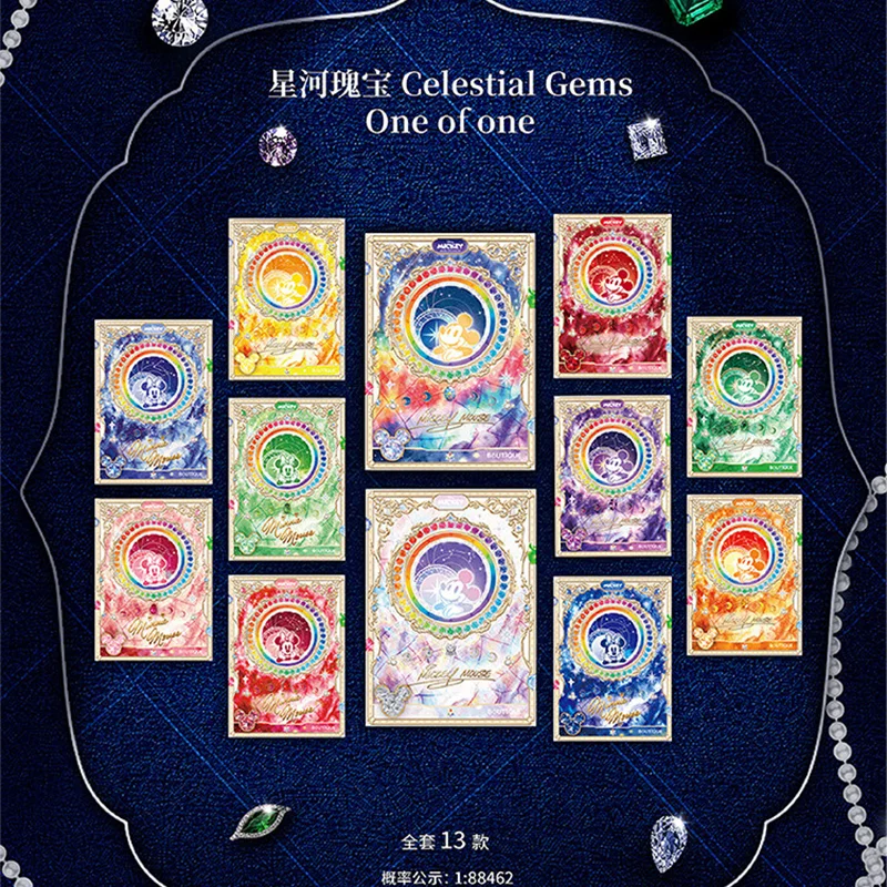 Genuine Mickey and Friends Disney Collectible Cards Global Limited Edition Character Trading Cards Anime Peripheral Fans Gift
