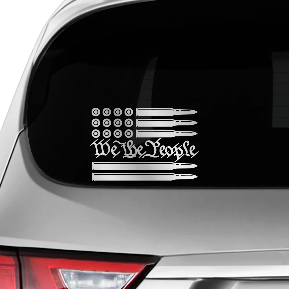 

We The People Have Had Enough American Flag Decals Patriotic Stickers for Trucks Cars Laptops Motorcycle Body Decoration Sticker