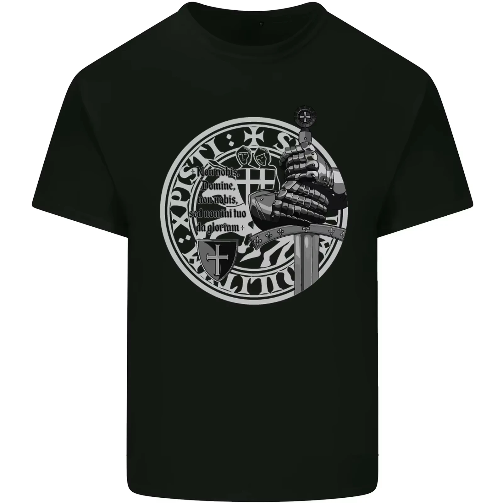 2026 Non Nobie. St Georges Day Crusader Knights Templar Seal T Shirt New Short Sleeve O-Neck T-shirt for Men and Women