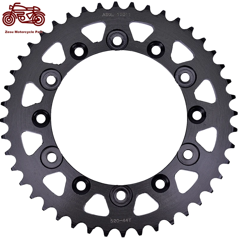 250cc Motorcycle Front and Rear Sprockets Steel Gear Pinion for HONDA CBR250 MC14 CBR250 MC17 NSR250 VT250 14T/44T For 520 Chain