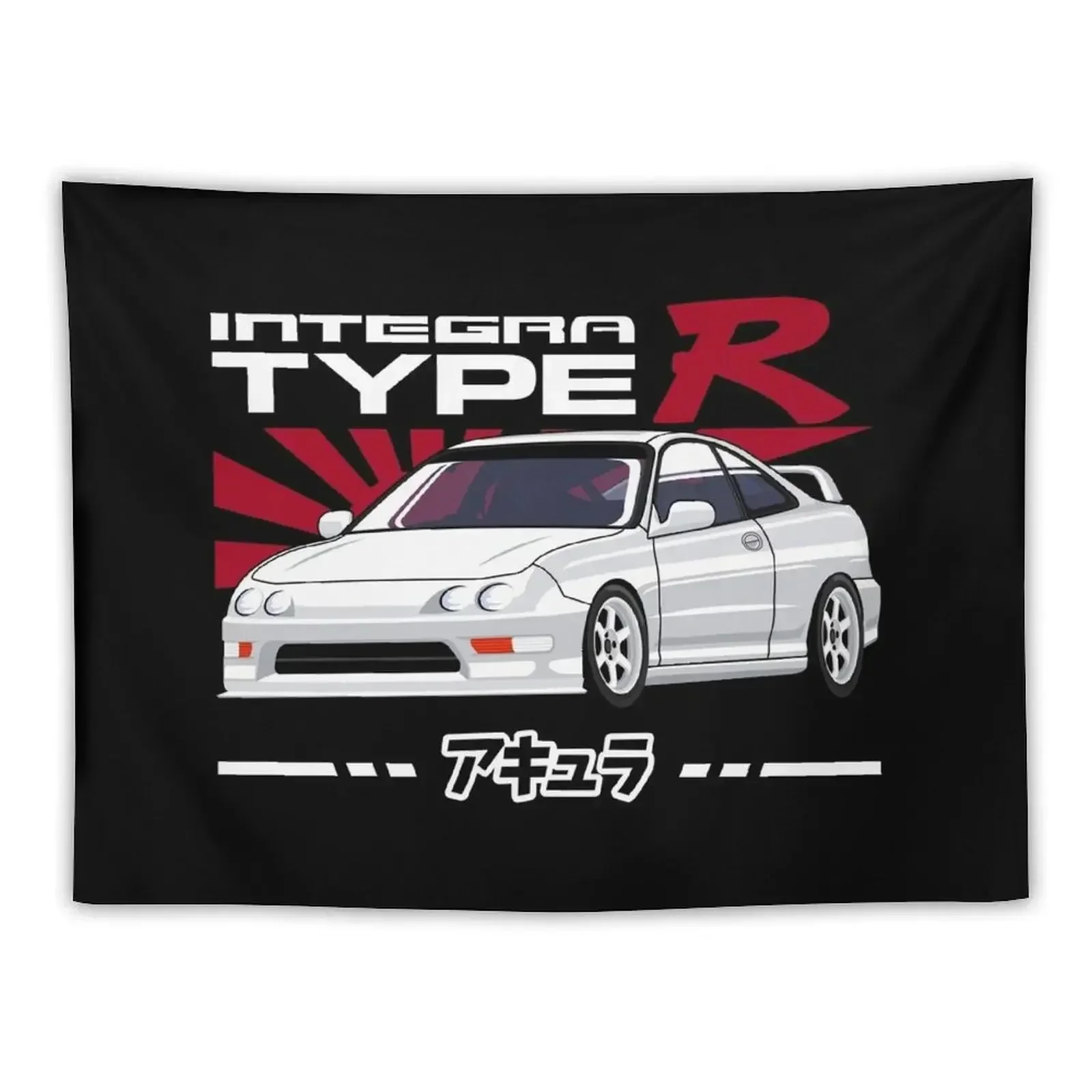 Integra Type R Drifting Cars Tapestry Wall Decor Wallpaper Bedroom Wall Hanging Decor Tapestry