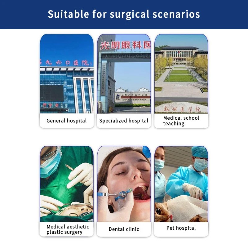 Electric LED 5-Flap Shadowless Surgical Lamp Operating Room Furniture with Plastic Construction Medical Equipment Lighting