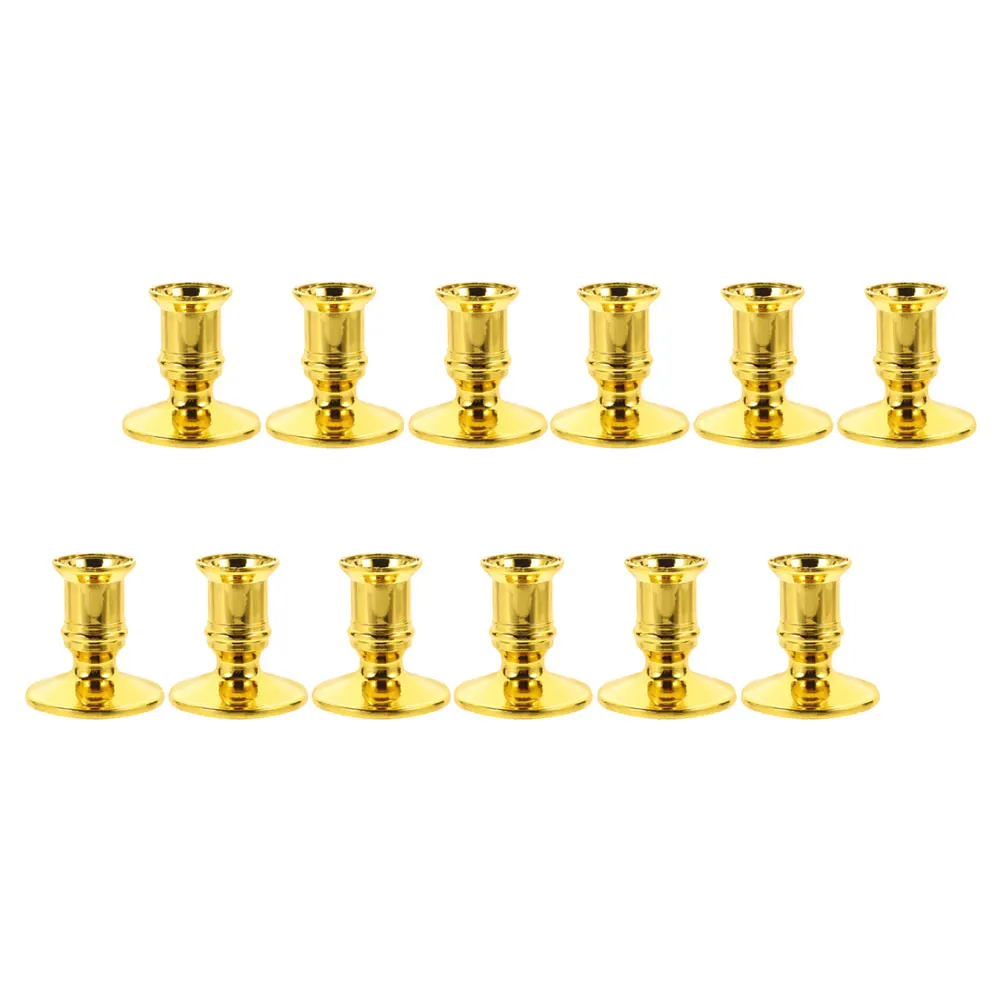 

12 Pcs C Plastic Retro Wedding Pillar C Centerpiece Bedroom Tealight Pillar Centerpiece St