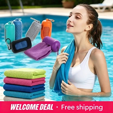 Super Ice Cold Microfiber Sweat Towel Quick Dry Portable Cooling Towel for Outdoor Workout