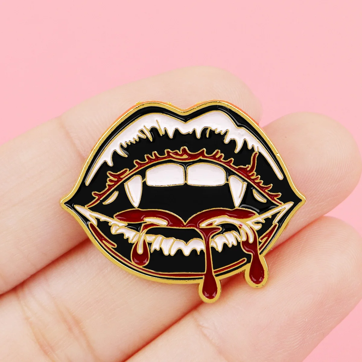 Vampire Enamel Pin Movie Inspiration Brooch Pines Lapel Pins Badge on Backpack Clothing Accessories Fashion Jewelry Gifts