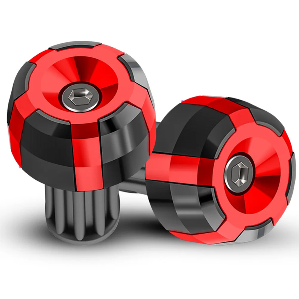 

2Pcs Motorbike Handlebar Grip Caps Durable Safe Cool Simple Deform Resistant Off-Road Vehicle Scooter Plug Parts