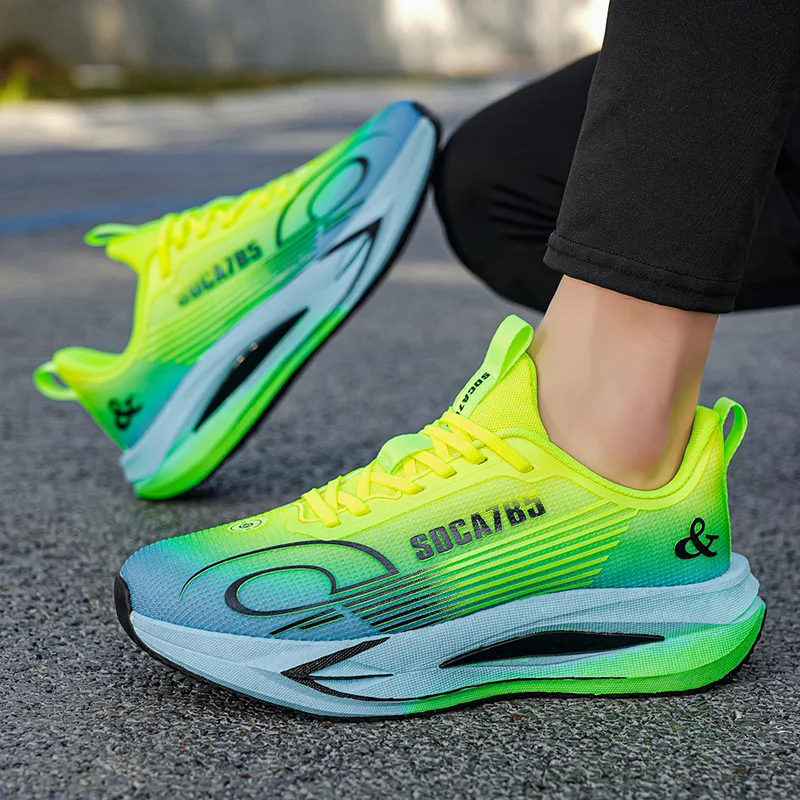 2026 Men's Cushioning Running Shoes Lightweight Athletic Casual Sneakers Male Non-Slip Sports Shoes Outdoor Travel Walking Shoes
