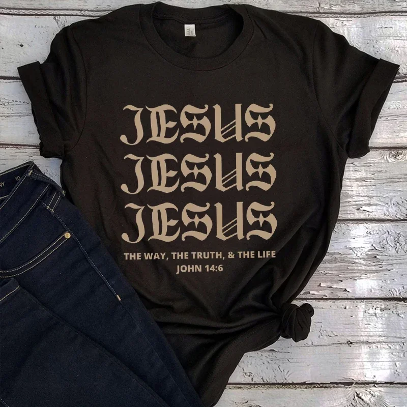 

Jesus Shirt Christian Shirts Gothic Vintage Clothes Christian Bible Verse Shirt Aesthetic Clothes Harajuku Tee