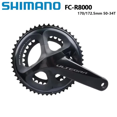 Platos y bielas Shimano R8000 FC 2x11 velocidades 170MM plato 50-34T 52-36T 53-39T negro Ultegra R8000 rueda de cadena 22S pieza de bicicleta de carretera
