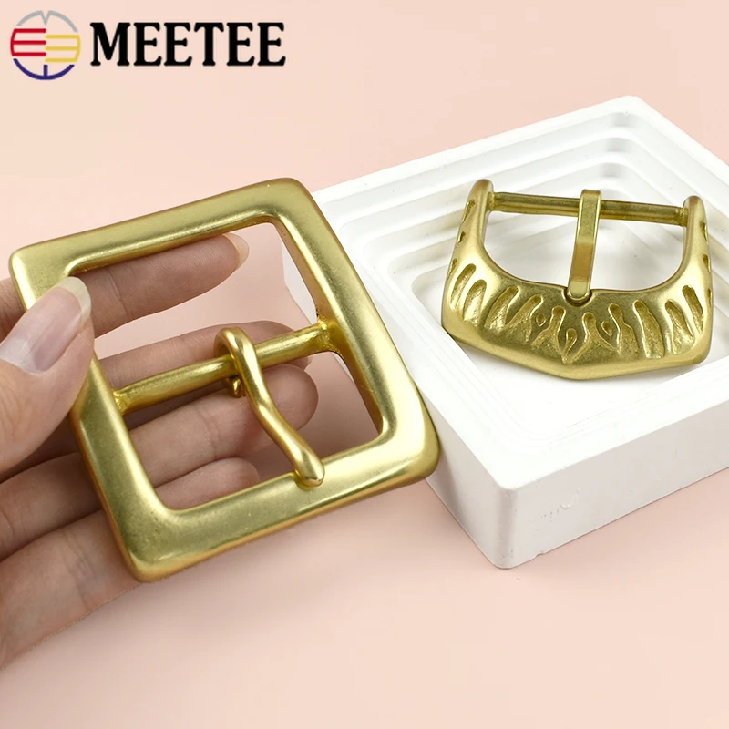 

1Pc 45mm Solid Brass Belt Buckles for Men Belts DIY Leather Strap Pin Clasps Waistband Buckle Head Clothing Hardware Accessories