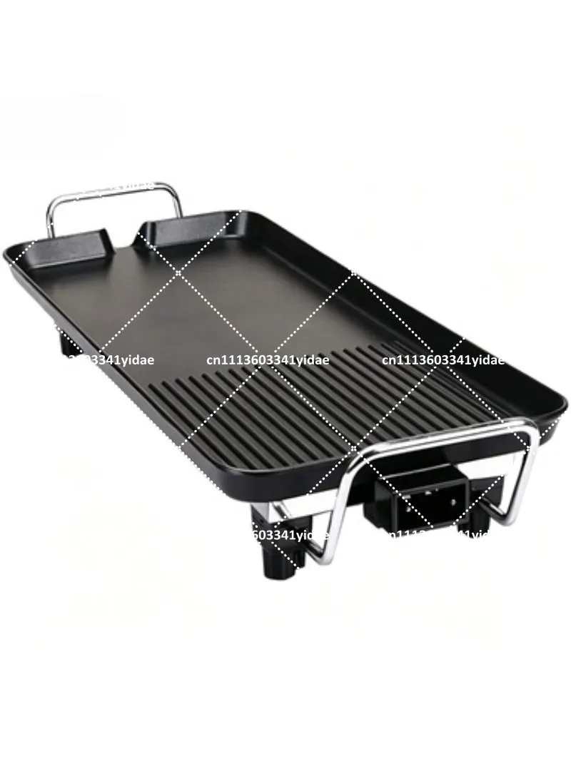 Indoor Smokeless Electric Grill Griddle 110V Non Stick Pan BBQ Hot Pot Cooking Appliance